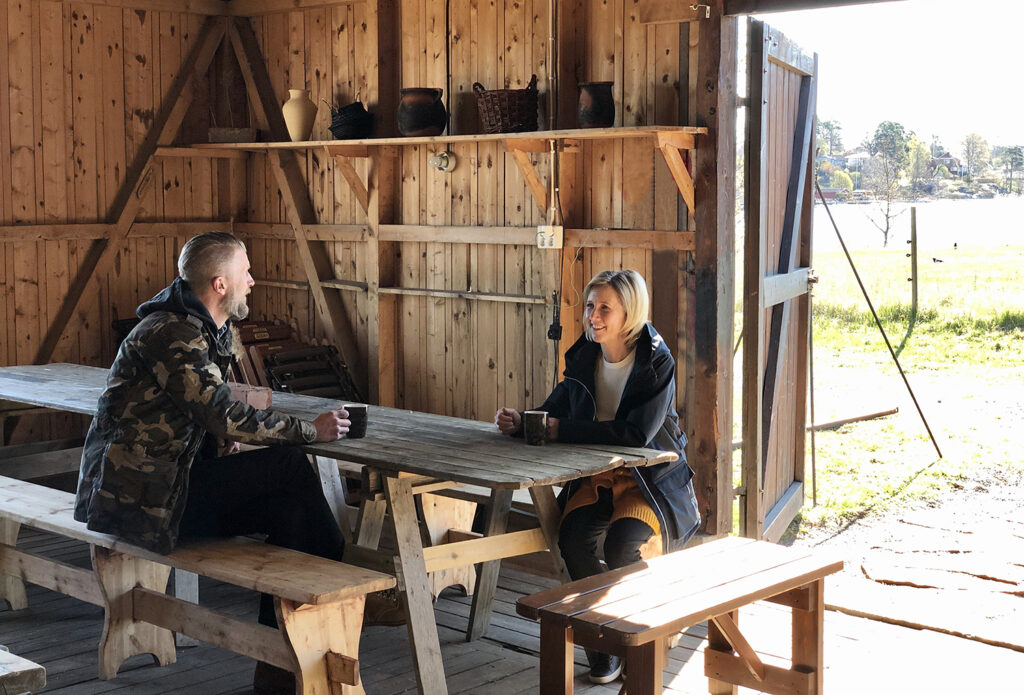 Avslappnade nöten i naturlig miljö