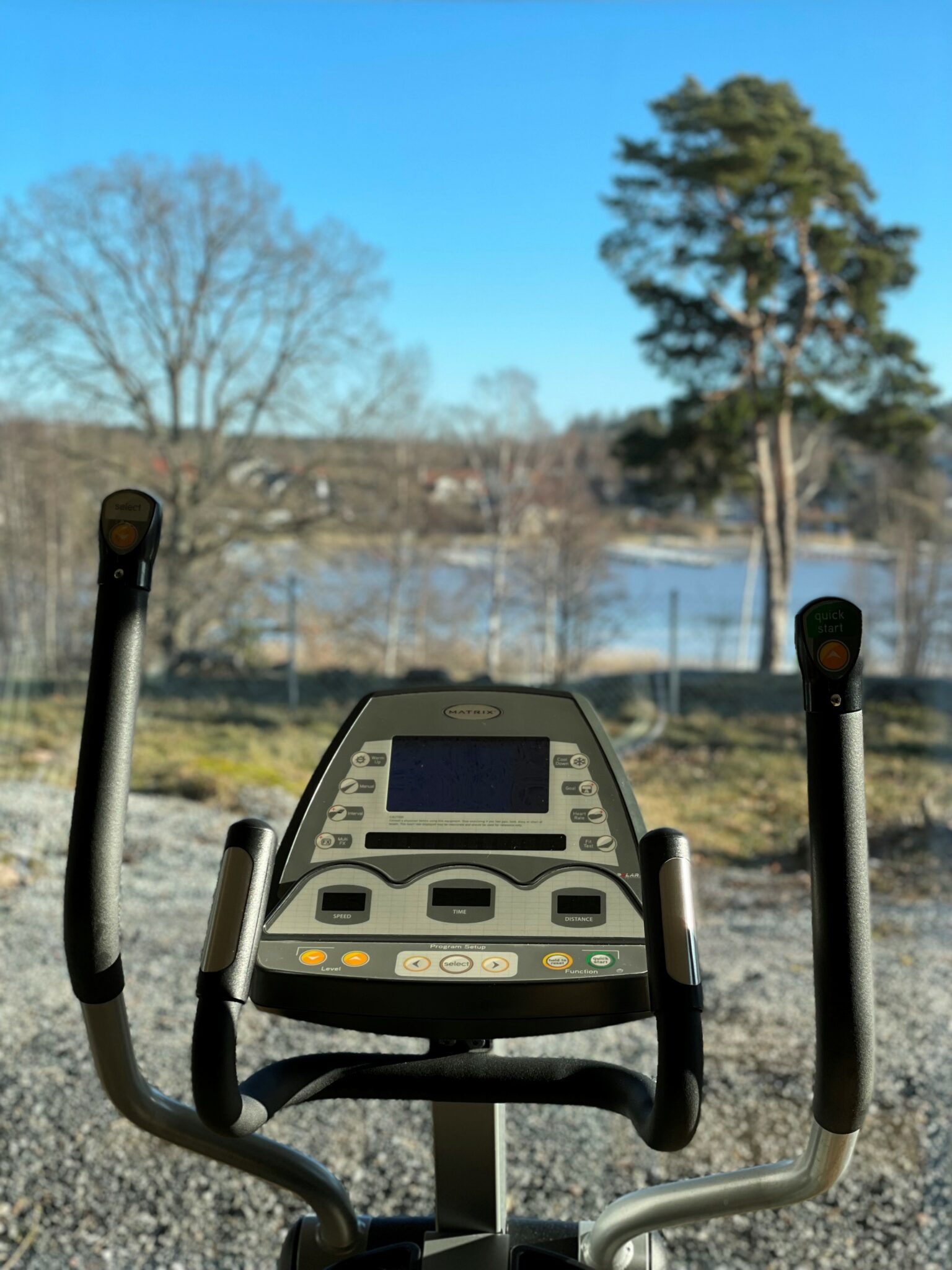 crosstrainer med utsikt