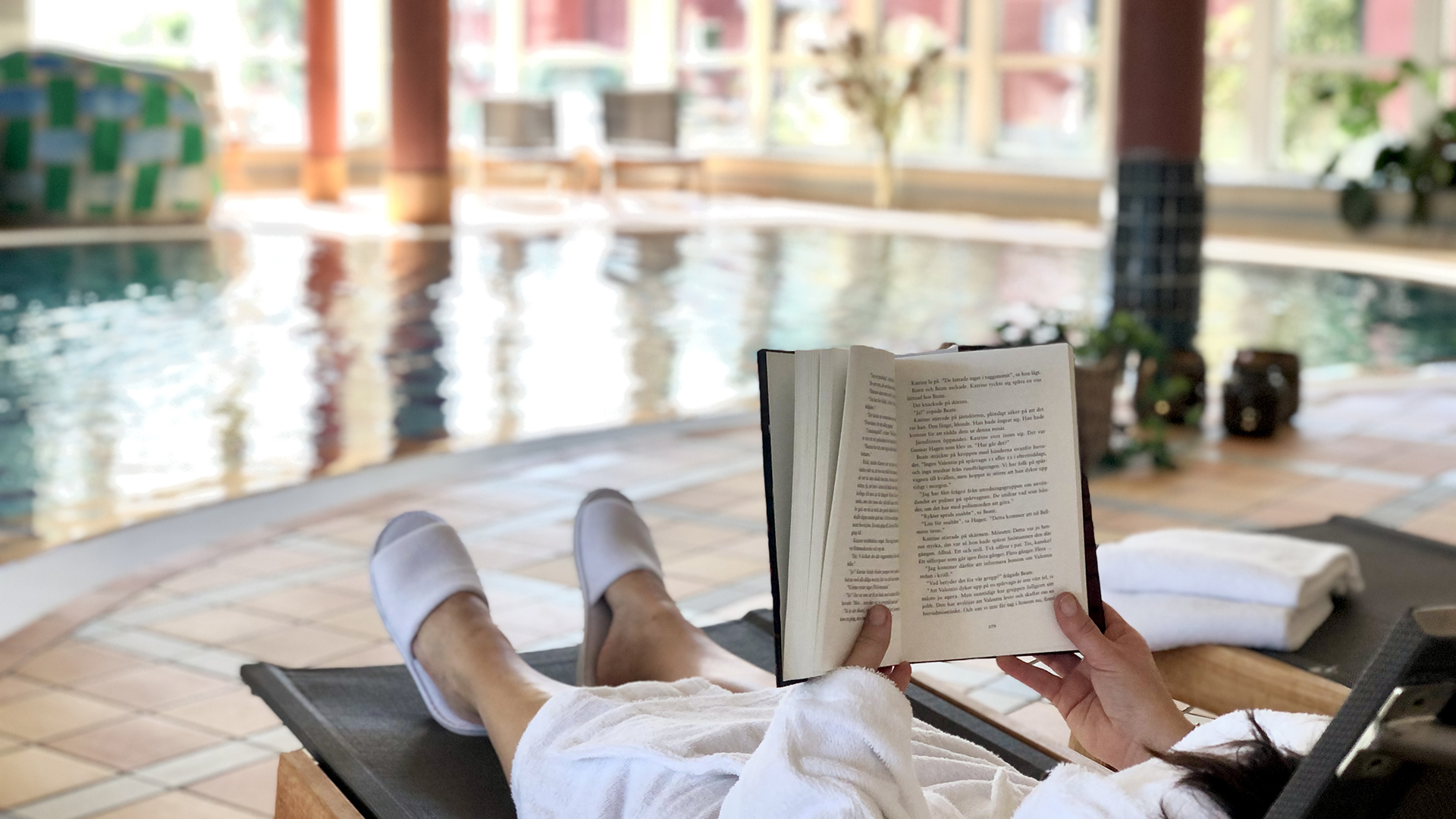 relax i Runö Möten & Events poolhus