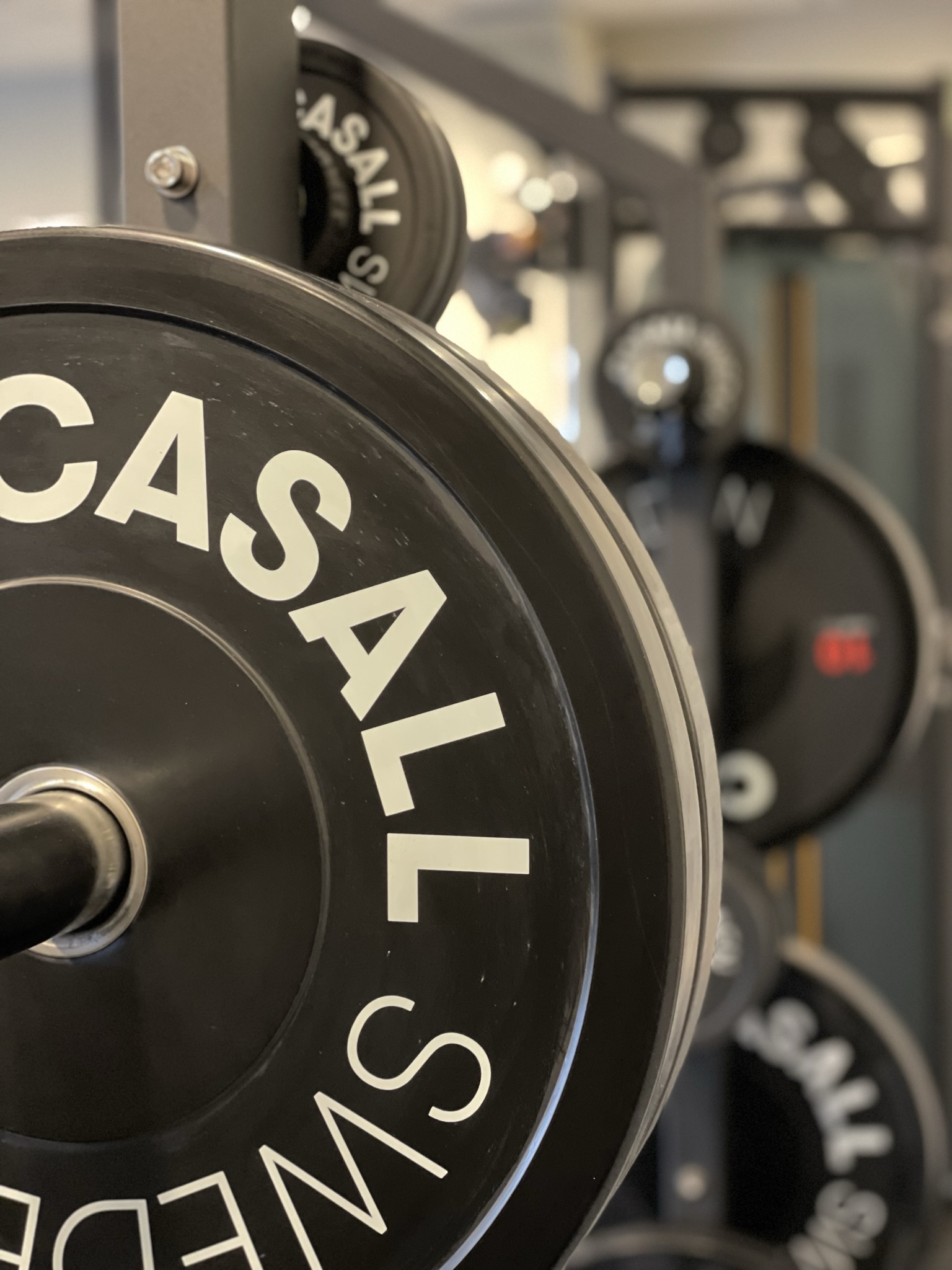 redskap från casall i Runö Möten & Events gym