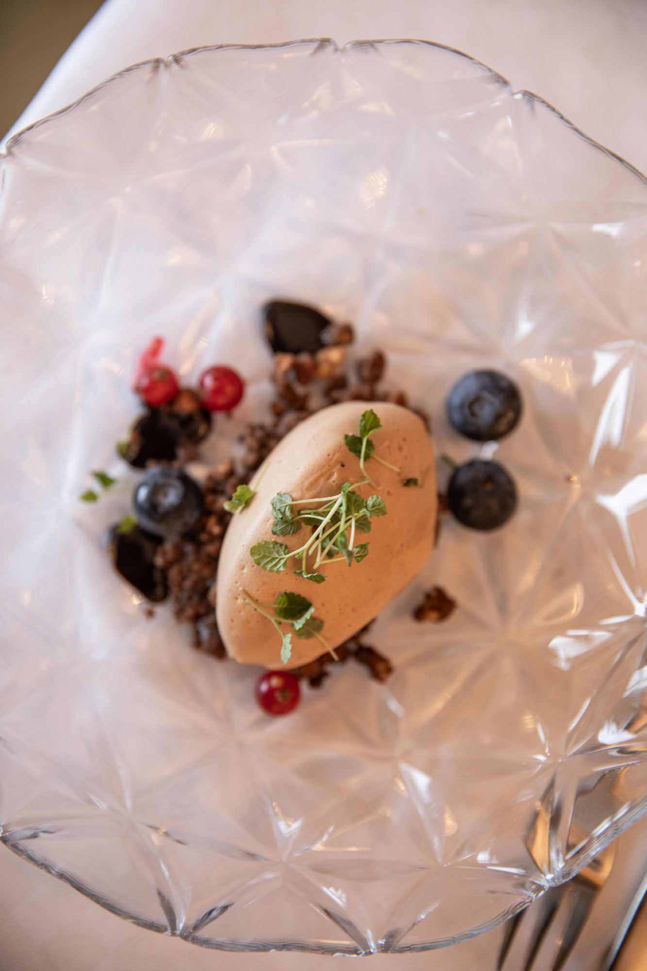 Dessert serveras