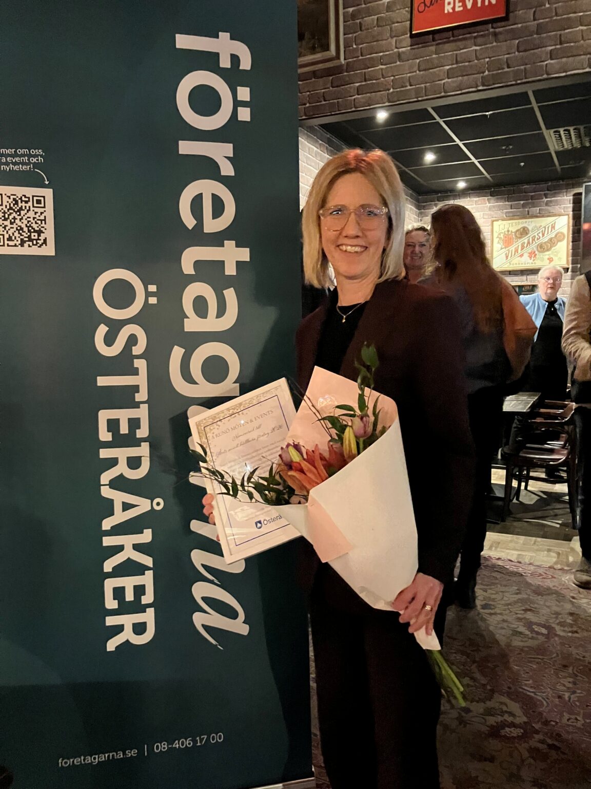 Camilla Bäckström tar stolt emot nomineringen